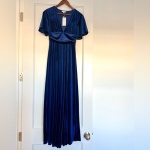 💙NWT Baltic Born Velvet, Navy Blue Maxi Dress